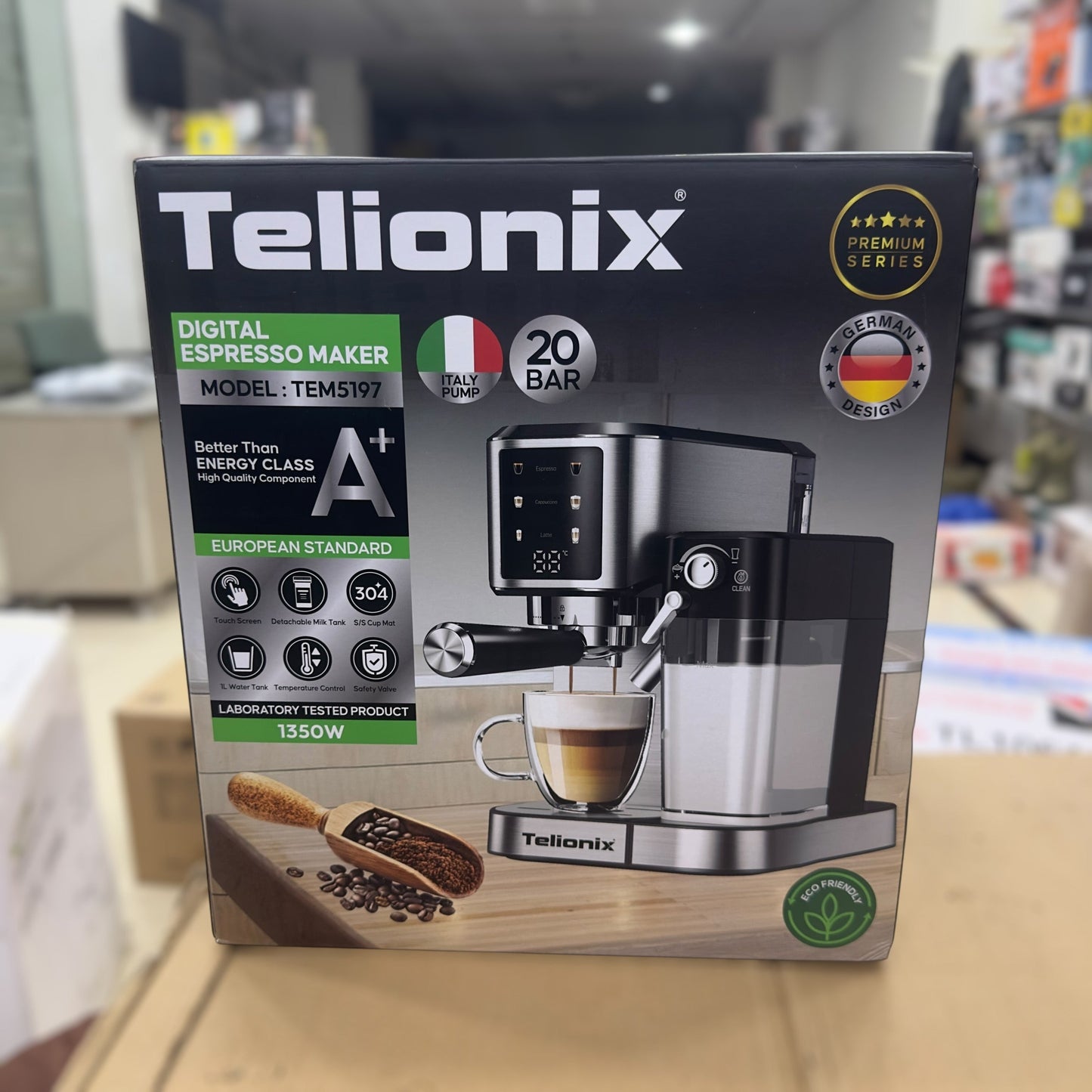 Telionix Digital Espresso,Latte & Cappuccino Maker