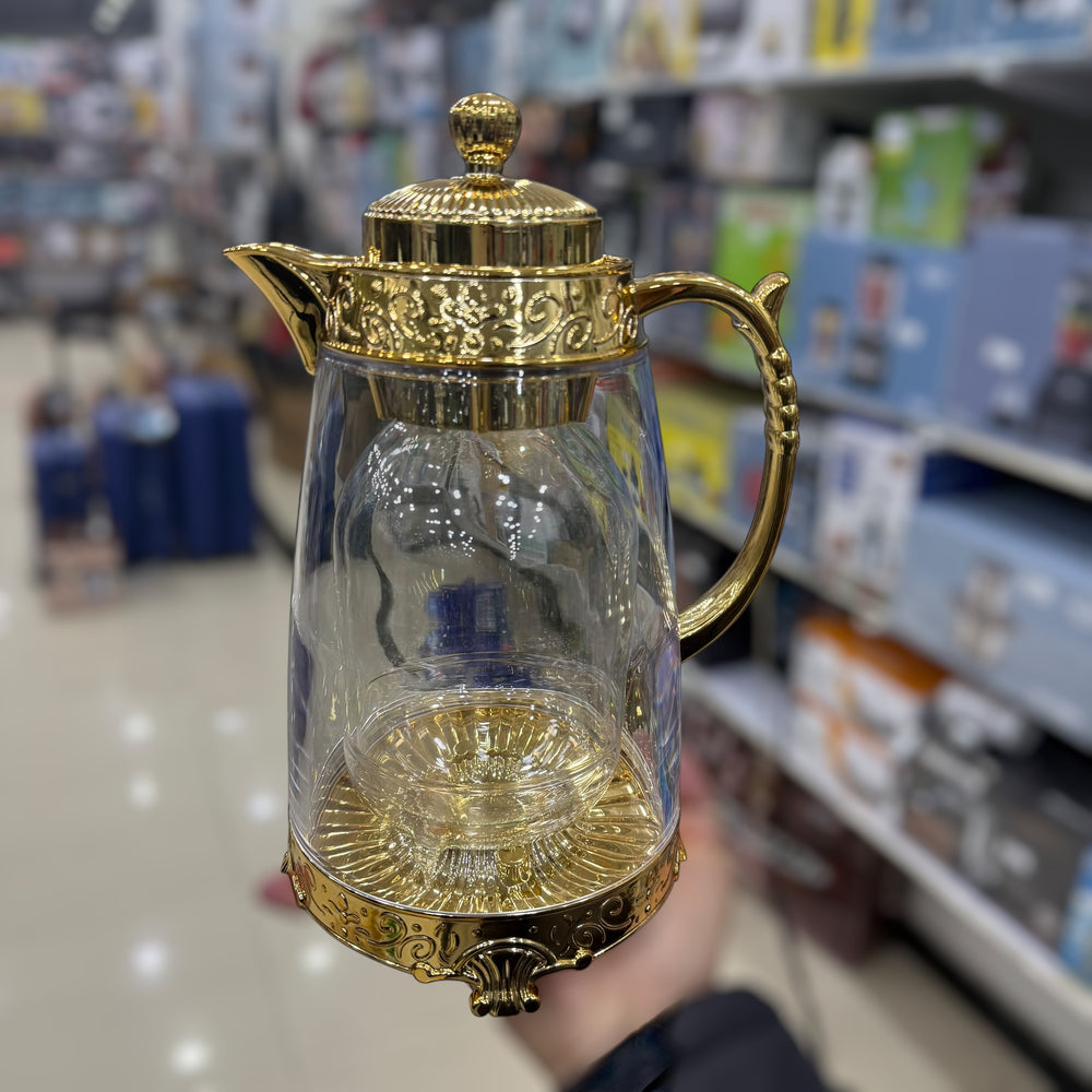 Double Glass Tea Pot 1000ml Capacity