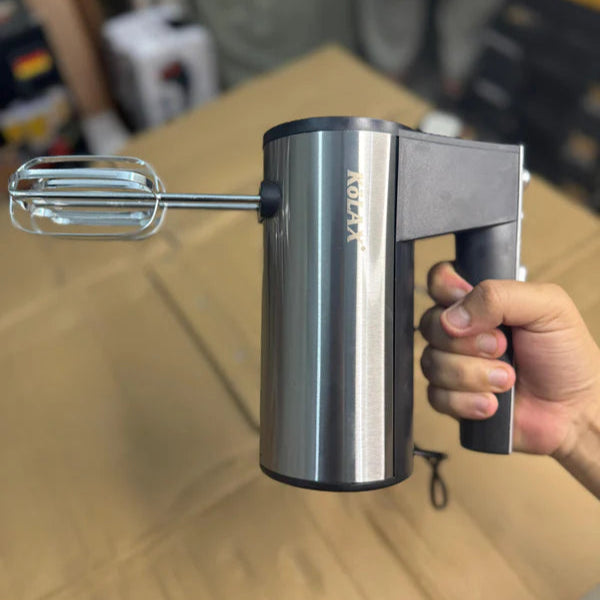 KoLAX Hand Mixer -802711 – 5 Speed Hand Mixer with Stainless Steel Beaters & Dough Hooks