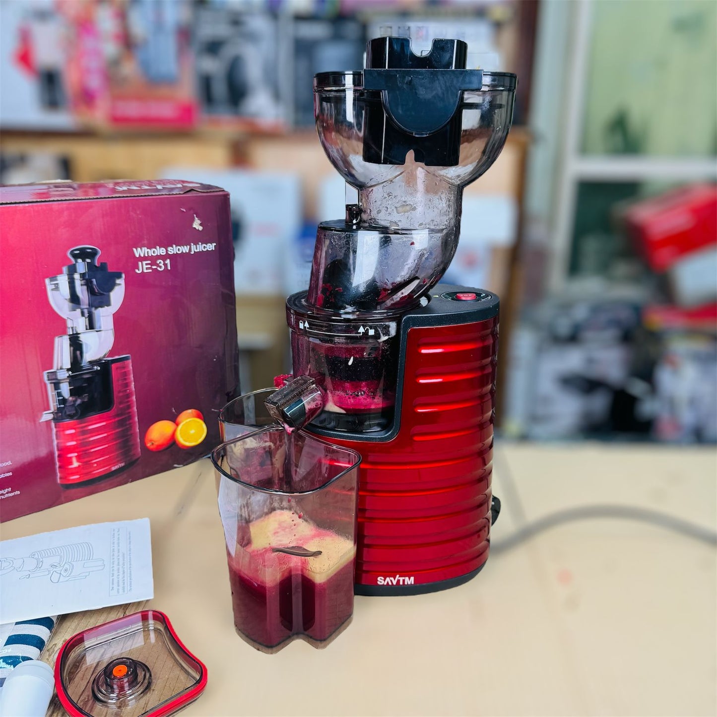 savtm 2 IN 1 Ice cream & cold press juicer JE-31 ( slow juicer )